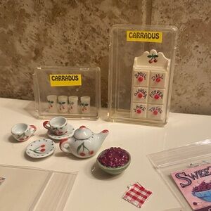 Vintage Miniature 1:12 scale Cherry dollhouse bundle